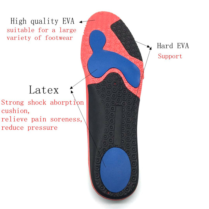 2020 Design moderno Comfortable EVA Flat Feet Arch Support Insole Orthotic