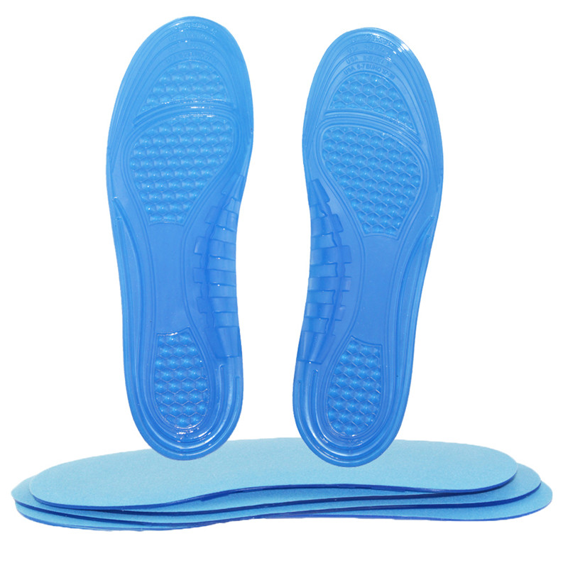 Non-slip sport arco supporto ortotic comfort gel silicone pu foam insole per alleviare il dolore della sensibilità