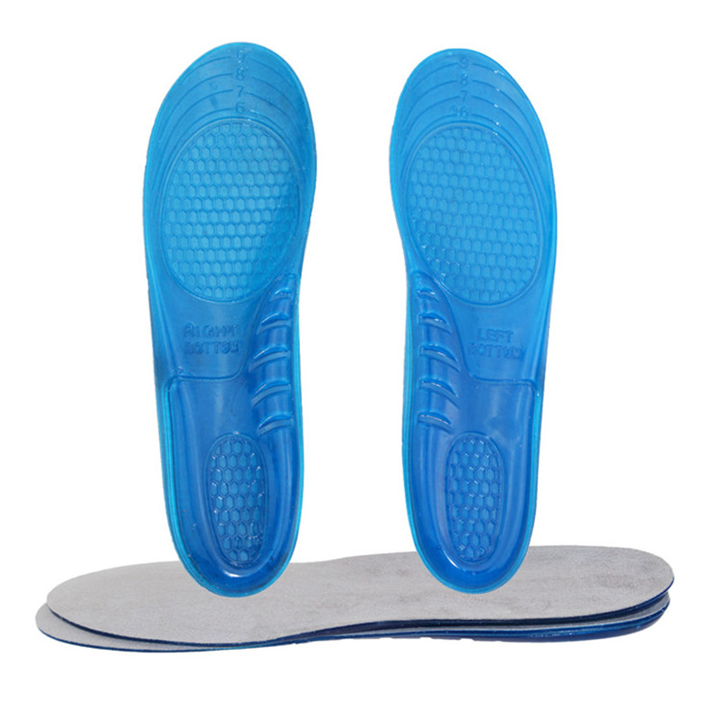 Non slip sport sostegno arco comfort gel silicone pu foam insole per alleviare il dolore della Feet Care